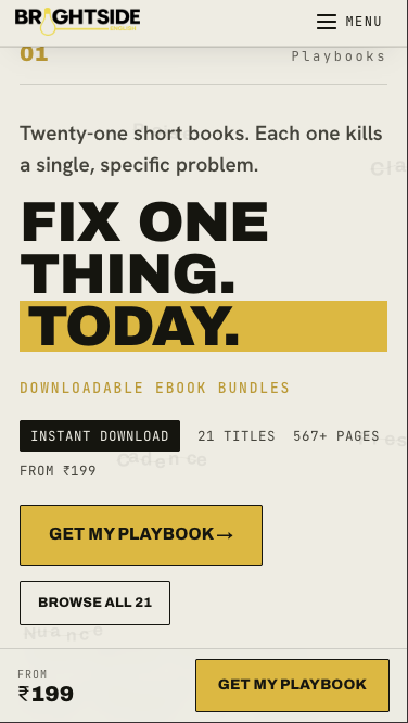 Brightside Mobile Playbooks